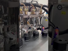 Máquina de llenado de crema cosmética de doble color, máquina de llenado de frascos de crema con motor de CA