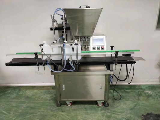 Máquina de llenado de cremas cosméticas con doble cabeza de engranaje