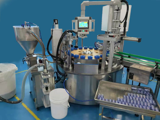 Máquina de llenado de cremas cosméticas con doble cabeza SUS304 Máquina de llenado de frascos de cremas