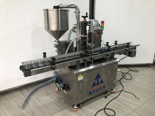 Máquina de llenado de líquido con bomba de engranaje servo de cabeza única totalmente automática