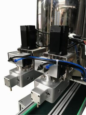 Máquina de llenado de doble cabeza de servo para cremas 5KW 80L Volumen del tambor