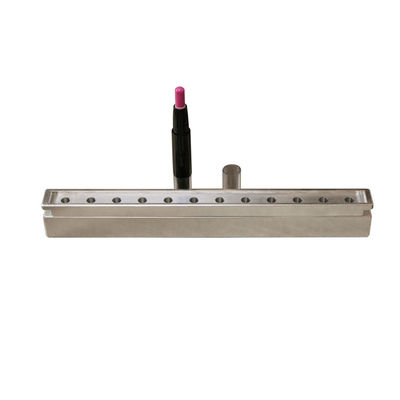 Molde de lápiz labial personalizado de 12 agujeros Molde de bala de lápiz labial