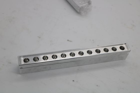 12 agujeros Molde de palillo de labios Vermicelli Molde de bálsamo labial bandeja de plata