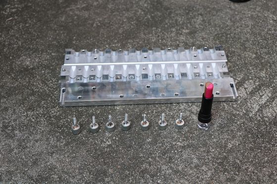 12 agujeros de moho en el bálsamo labial doble color con logotipo personalizado
