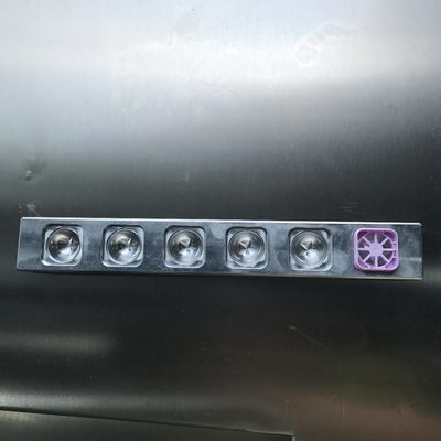6 agujeros pentagrama Kit de molde de lápiz labial de relleno caliente de aluminio