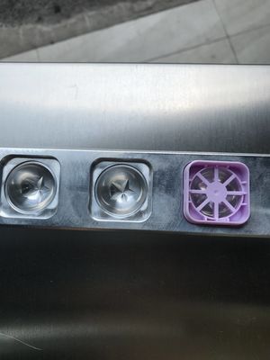 6 agujeros pentagrama Kit de molde de lápiz labial de relleno caliente de aluminio