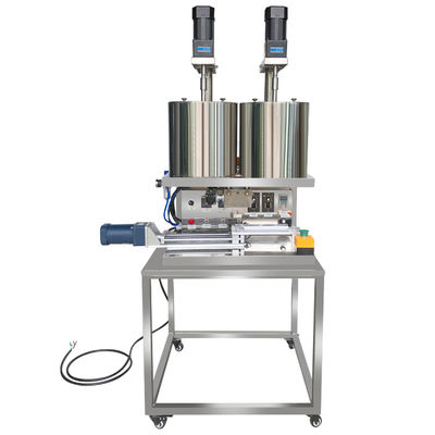 2.6KW Línea de producción de lápiz labial Máquina de llenado de lápiz labial de mármol doble color