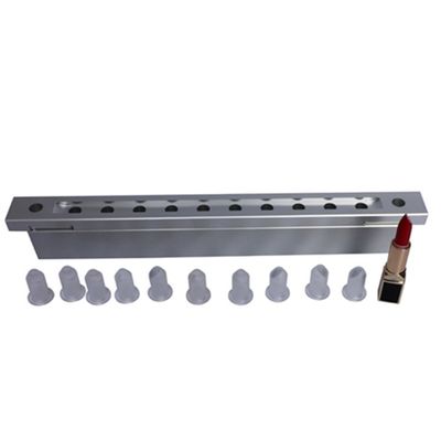 10 agujeros Moldeador de lápiz labial Vermicelli para moldes de formación de lápiz labial duro