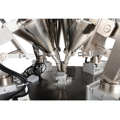 Máquina para hacer polvo cosmético 4 Máquina de llenado de polvo de color