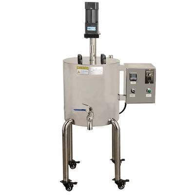 100 r/min Máquina de llenado caliente Material de lápiz labial Agitación y calefacción Cubo de acero inoxidable 30L