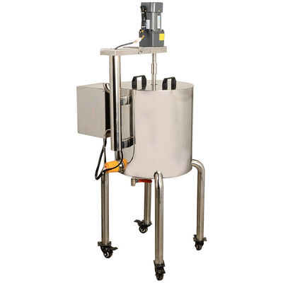 100 r/min Máquina de llenado caliente Material de lápiz labial Agitación y calefacción Cubo de acero inoxidable 30L