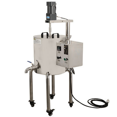 100 r/min Máquina de llenado caliente Material de lápiz labial Agitación y calefacción Cubo de acero inoxidable 30L