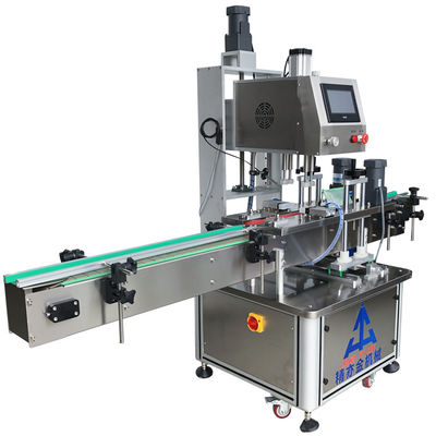 Servo automático Máquina de tapado de botellas de plástico de alta velocidad Máquina de tapado de servo automático completo 20-50 pcs / min
