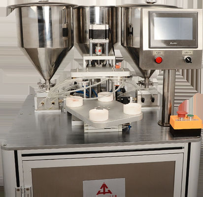 Método de inyección cuantitativo de tres colores almohadilla de aire crema de aire acondicionado máquina de llenado SUS304 1020Pcs/h