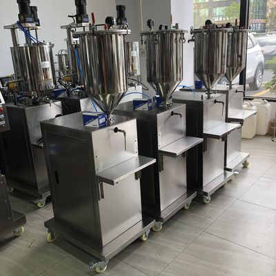 Máquina de llenado de rímel y brillo para labios a presión vertical
