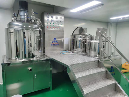 Emulsionador de vacío fijo de 300L con control de frecuencia