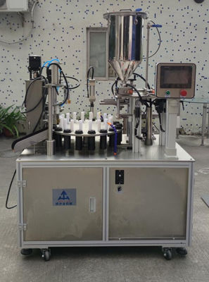 Máquina automática de rellenos cuantitativos de rímel y brillo labial con placa de vibración ajustable