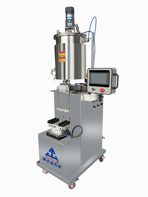 Máquina de llenado de lápiz y brillo de labios semiautomática vertical cuantitativa con función de calentamiento y mezcla