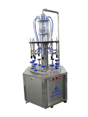 Máquina de llenado giratorio semiautomático de perfumes