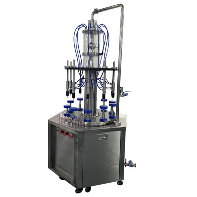 Máquina de llenado giratorio semiautomático de perfumes