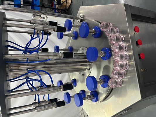 Máquina de llenado giratorio semiautomático de perfumes